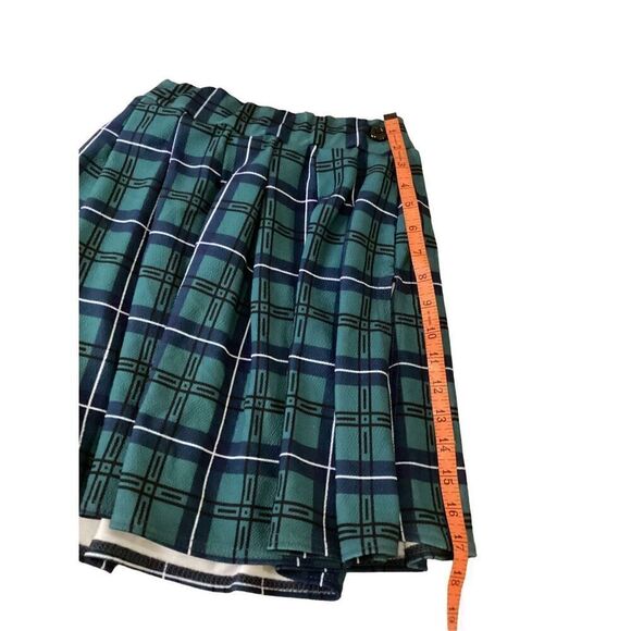 Pretty Little Thing Plaid Skirt Side Slit Schoolgirl Alternative Grunge Punk - Picture 5 of 7